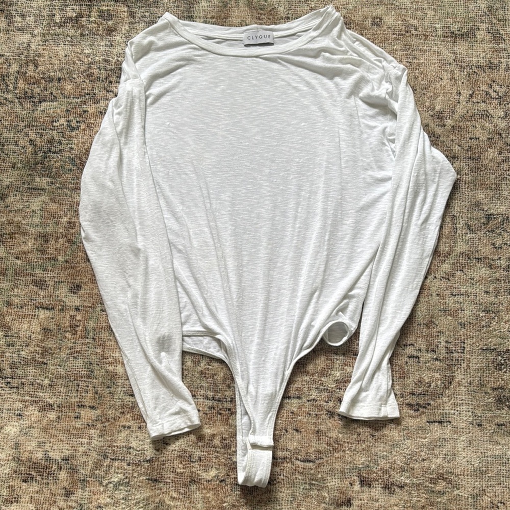Clyque the label White Long Sleeve Bodysuit